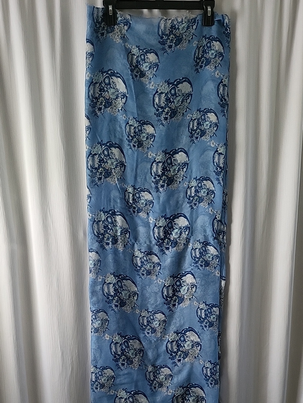 Blue Skull Scarf